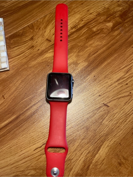 Apple Other - Apple Smartwatch with Red Silicone Band